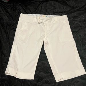 Roxy white Bermuda shorts size 9